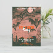 不気味こうもりと満月ハローウィンパーティ 招待状 (スタンド正面)