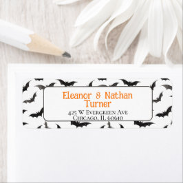 不気味こうもりカスタムハロウィン ラベル