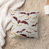 不気味こうもりハッピーハローウィン クッション (ブランケット)