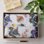 不気味こうもり&キャンディ、水彩カラフル 薄葉紙 (ギフト)