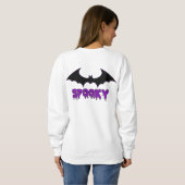 "不気味こうもり"ミニマリストSweatshirt スウェットシャツ (裏面フル)