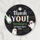 不気味こうもり&幽霊ハローウィンパーティありがとう フェイバータグ (正面)