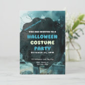 不気味だが美しい墓地ハロウィーン 招待状 (スタンド正面)