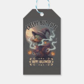 不気味だけどかわいいハッピー ハロウィン ギフトタグ (裏面)