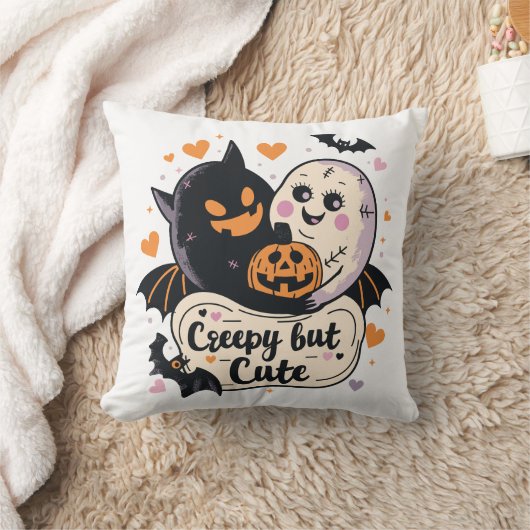 不気味だけどかわいい | 元デザイナー | ハロウィン クッション (ブランケット)