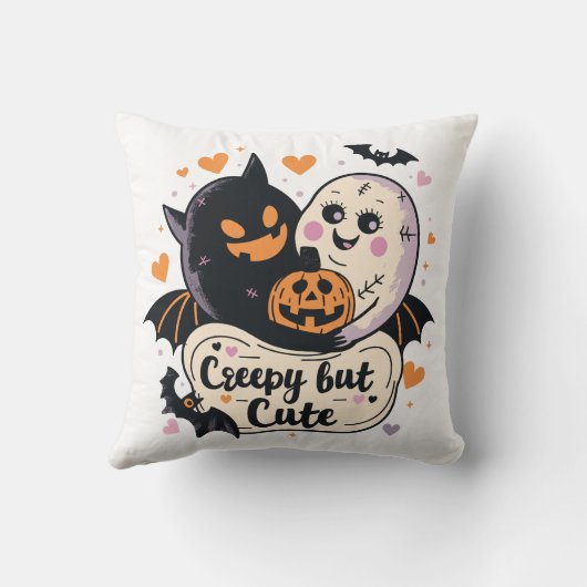 不気味だけどかわいい | 元デザイナー | ハロウィン クッション (裏面)