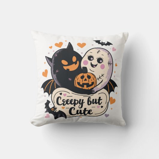不気味だけどかわいい | 元デザイナー | ハロウィン クッション (正面)