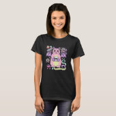 不気味でおしゃれなネコ Tシャツ (正面フル)