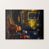 不気味でおもしろいハロウィーンバッシュ ジグソーパズル (横)