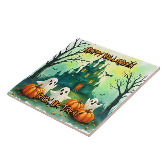 不気味でかわいい人気のハロウィンコレクション タイル (側面)