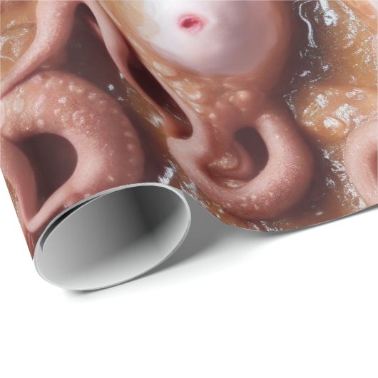 不気味でグロスなエイリアンの眼球と触手のシチュー ラッピングペーパー (ロールコーナー)