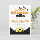 不気味でハッピーなハロウィン・コスチューム・パーティーの招待状1 招待状 (スタンド正面)