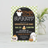 不気味でレトロな2歳の誕生日パーティーの招待状 招待状 (スタンド正面)