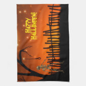 不気味で怖いハロウィンの装飾用品 キッチンタオル (縦)