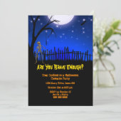 不気味で怖いハローウィンパーティ 招待状 (スタンド正面)