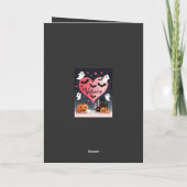 不気味で感傷的な星空のハロウィン カード (裏面)