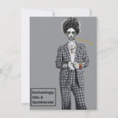 不気味で豪華なゴothic ハロウィンパーティー 招待状 (正面)