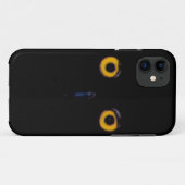 不気味で賢く古いフクロウの目の顔ハロウィン Case-Mate iPhoneケース (裏面(横))