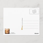 不気味で首を切った人形の頭 ポストカード (裏面)