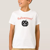 不気味なおもしろいかぼちゃのハロウィーン Tシャツ (正面)