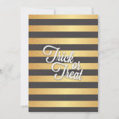 不気味なお化け屋敷の衣裳の夜空ハロウィン 招待状 (裏面)