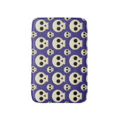 不気味なかわいいかわいいゴシックスカルパターン バスマット (正面縦)