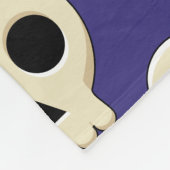 不気味なかわいいかわいいゴシックスカルパターン フリースブランケット (角)