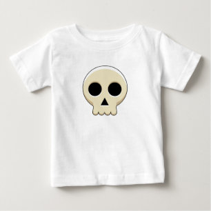 不気味なかわいいかわいいゴシックスカル ベビーTシャツ