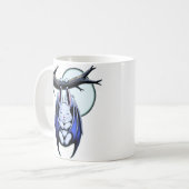 不気味なかわいいこうもりバニー コーヒーマグカップ (正面左)