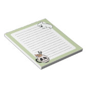 不気味なかわいいグウルマグと幽霊メモ帳 ノートパッド (アングル)