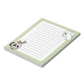 不気味なかわいいグウルマグと幽霊メモ帳 ノートパッド (回転)