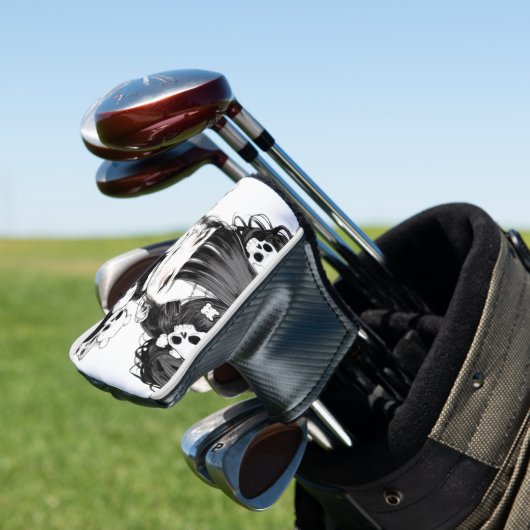 不気味なかわいいゴシックマンガスカルとアニメガール ゴルフヘッドカバー (インサイチュ)