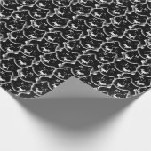 不気味なかわいいゴシック風の子猫サタン魔術師 ラッピングペーパー (角)