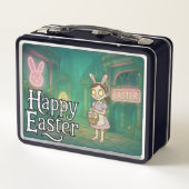 不気味なかわいいハッピーイースター メタルランチボックス (裏面)