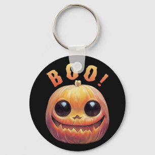 不気味なかわいいハロウィンカボチャ頭ことわざブー キーホルダー