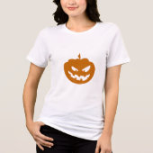 不気味なかわいいハロウィンカボチャ トライブレンドTシャツ (正面)