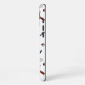 不気味なかわいいハロウィンホワイトiPhoneケース iPhoneケース (左側面)