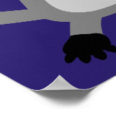 不気味なかわいいハロウィーンウルフ ポスター (角)