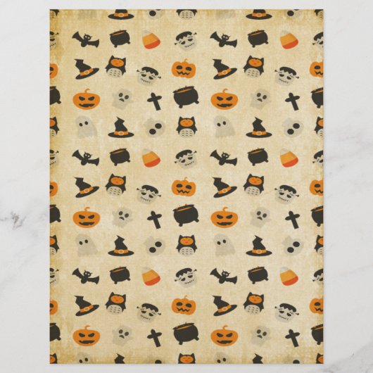 不気味なかわいいハロウィーンテーマ柄 (正面)