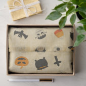 不気味なかわいいハロウィーンテーマ柄 薄葉紙 (ギフト)