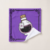 不気味なかわいいハロウィーンポーション バスタオルセット (ウォッシュタオル)