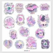不気味なかわいいパステルゴシックウィッチリー シール (シート)