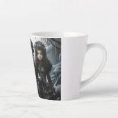 不気味なかわいい女の子ラテカップ カフェラテマグ (右)