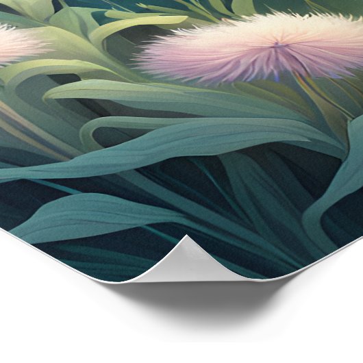 不気味なかわいい幽霊アートポスター ポスター (角)