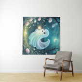 不気味なかわいい幽霊タペストリー タペストリー (インサイチュ(横))