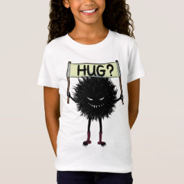 不気味なかわいい悪キャラクターハグ Tシャツ
