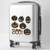 不気味なかわいい感じ黒いルック不気味カンプキン シール (スーツケース)