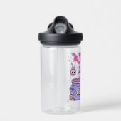 不気味なかわいい美学Tシャツかわいい不気味グラフィック ウォーターボトル (正面)