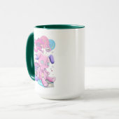 不気味なかわいい美学Tシャツかわいい不気味グラフィック マグカップ (正面左)