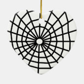 不気味なくもおよびくもの巣 セラミックオーナメント (裏面)